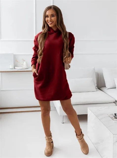 Margot™ - Elegant warm hoodie dress